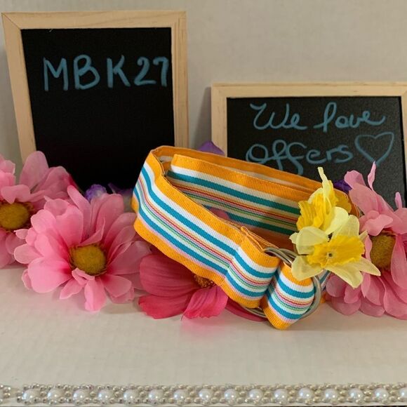 Palm Beach Ribbon design belt - Picture 1 of 4